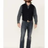 Outback Trading Co. Solid Navy Jessie Button-Front Vest