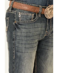 Rock & Roll Denim Men's Pistol Medium Vintage Stretch Regular Straight Jeans