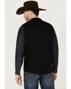 Cinch Men's Plaid Print Reversible Wool Canvas Zip-Front Vest -Men's Western Denim Store 2000345586 001 P4