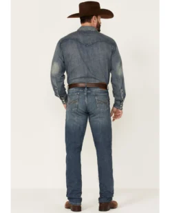 Wrangler 20X Men's No.44 Ember Dark Wash Stretch Slim Straight Jeans -Men's Western Denim Store 2000346861 400 P3