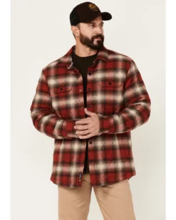 Flag & Anthem Men's Morrison Plaid Quilted Button Down Western Shirt Jacket -Men's Western Denim Store 2000348285 220 P1