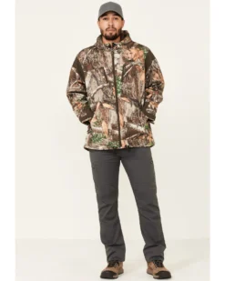 Wrangler ATG Men's All-Terrain Camo Zip-Front Hooded Softshell Jacket
