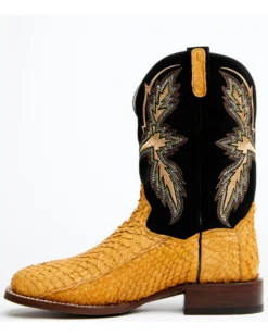 Dan Post Men's Exotic Sea Bass Skin Western Boots - Broad Square Toe -Men's Western Denim Store 2000349222 200 P3