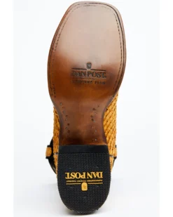 Dan Post Men's Exotic Sea Bass Skin Western Boots - Broad Square Toe -Men's Western Denim Store 2000349222 200 P7