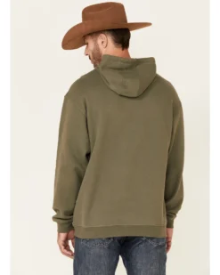 Stetson Men's Green Logo Banner Graphic Hooded Sweatshirt