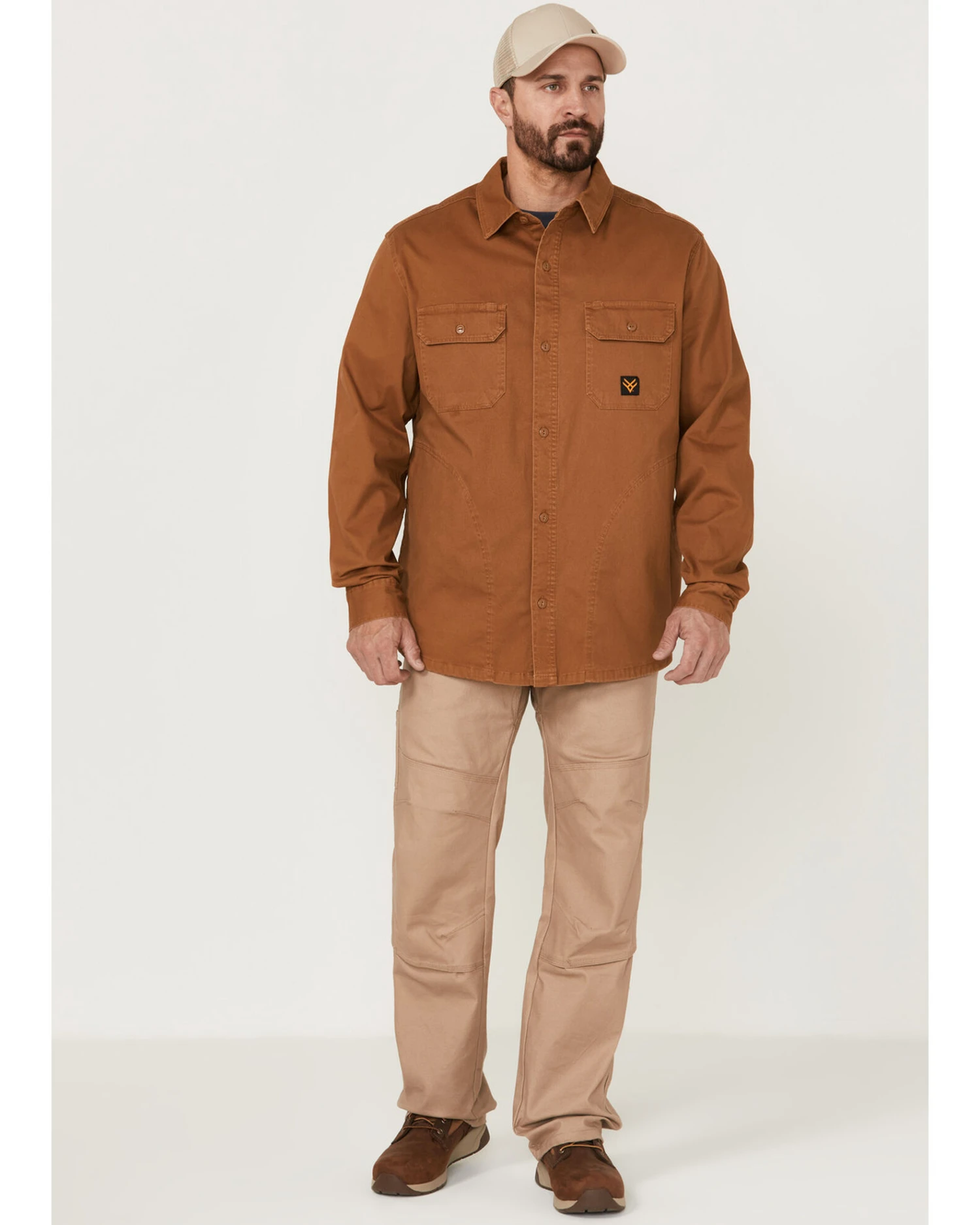 Hawx Men's Brawlins Weathered Bedford Button-Down Cord Work Shirt Jacket 3 Hawx Men's Brawlins Weathered Bedford Button-Down Cord Work Shirt Jacket - Image 3