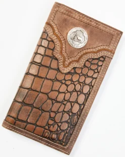 Cody James Men's Croc Praying Cowboy Checkbook Wallet -Men's Western Denim Store 2000351830 200 P1