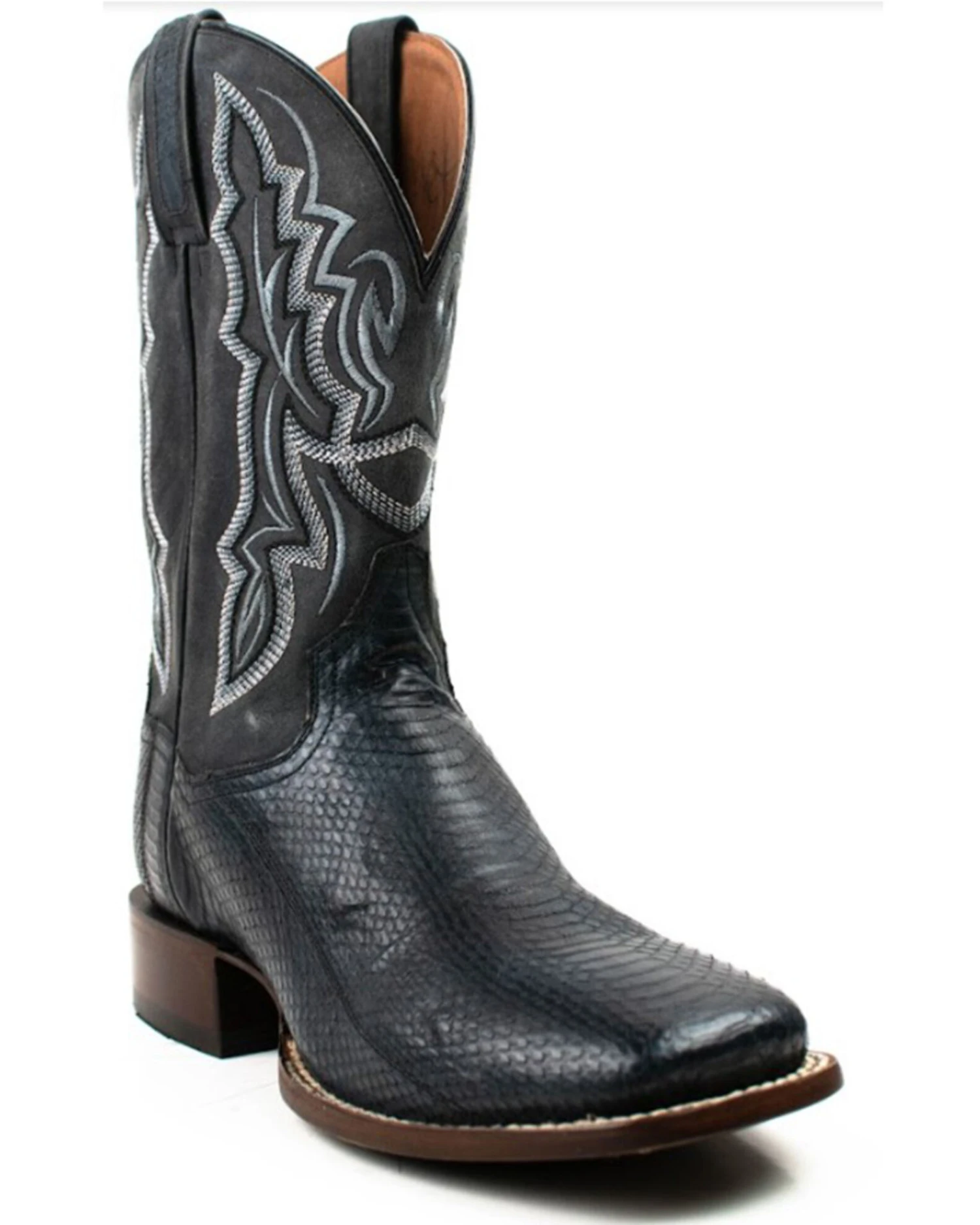Dan Post Men's Water Snake Exotic Western Boots - Broad Square Toe 6 Dan Post Men's Water Snake Exotic Western Boots - Broad Square Toe - Image 6