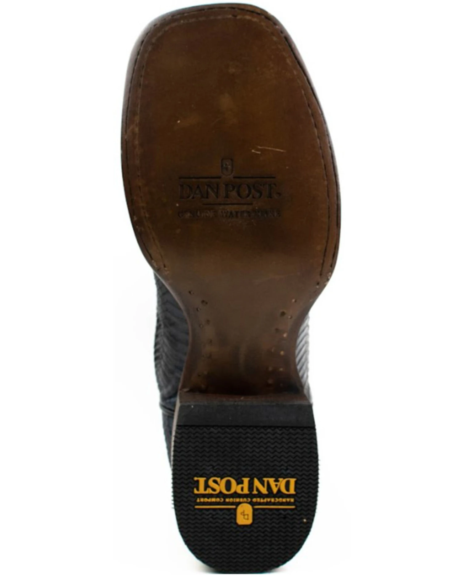 Dan Post Men's Water Snake Exotic Western Boots - Broad Square Toe 1 Dan Post Men's Water Snake Exotic Western Boots - Broad Square Toe