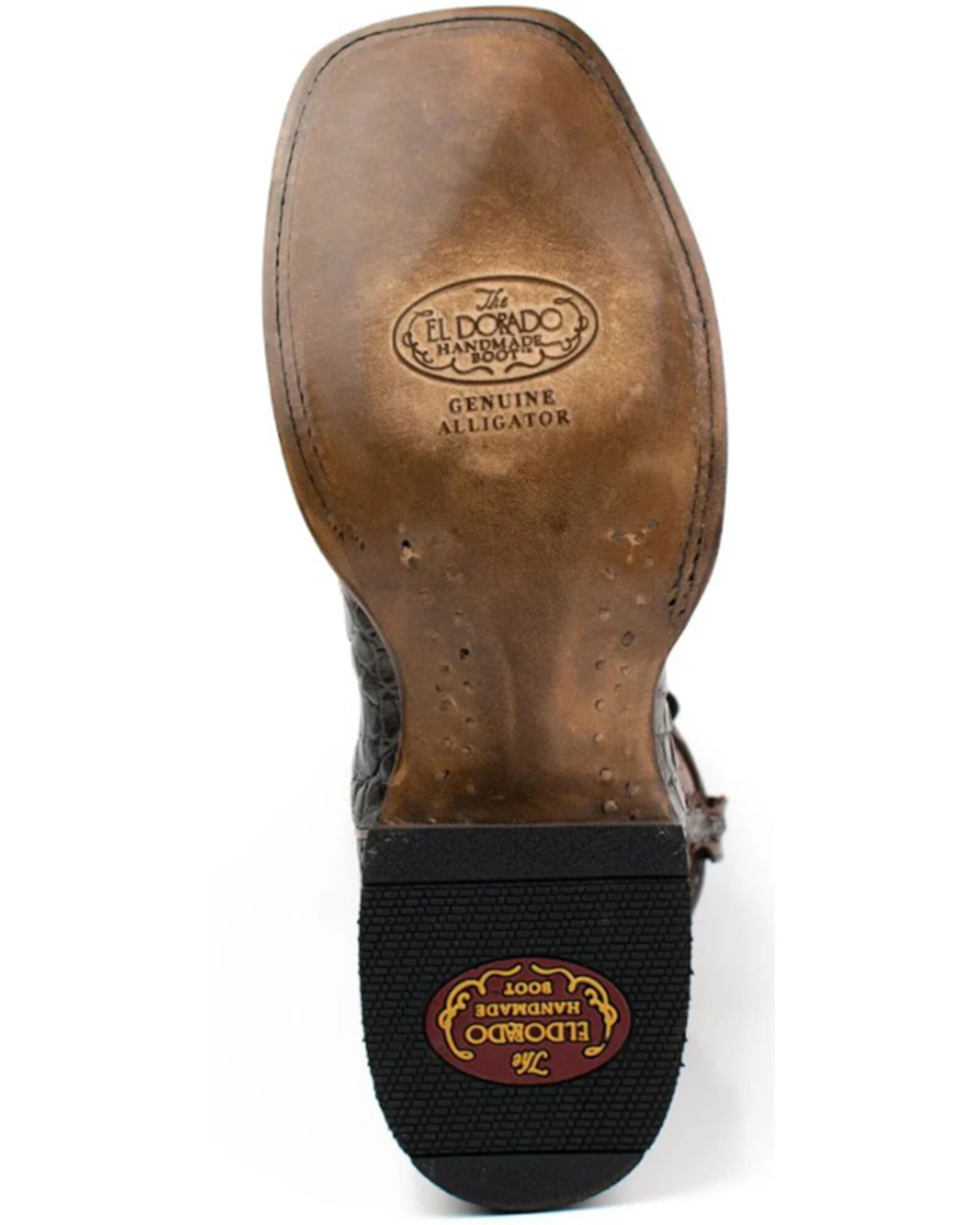 El Dorado Men's American Alligator Exotic Western Boots - Broad Square Toe 2 El Dorado Men's American Alligator Exotic Western Boots - Broad Square Toe - Image 2