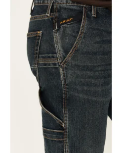 Ariat Men's Rebar M7 McCoy Dark Wash Durastretch Slim Straight Work Jeans