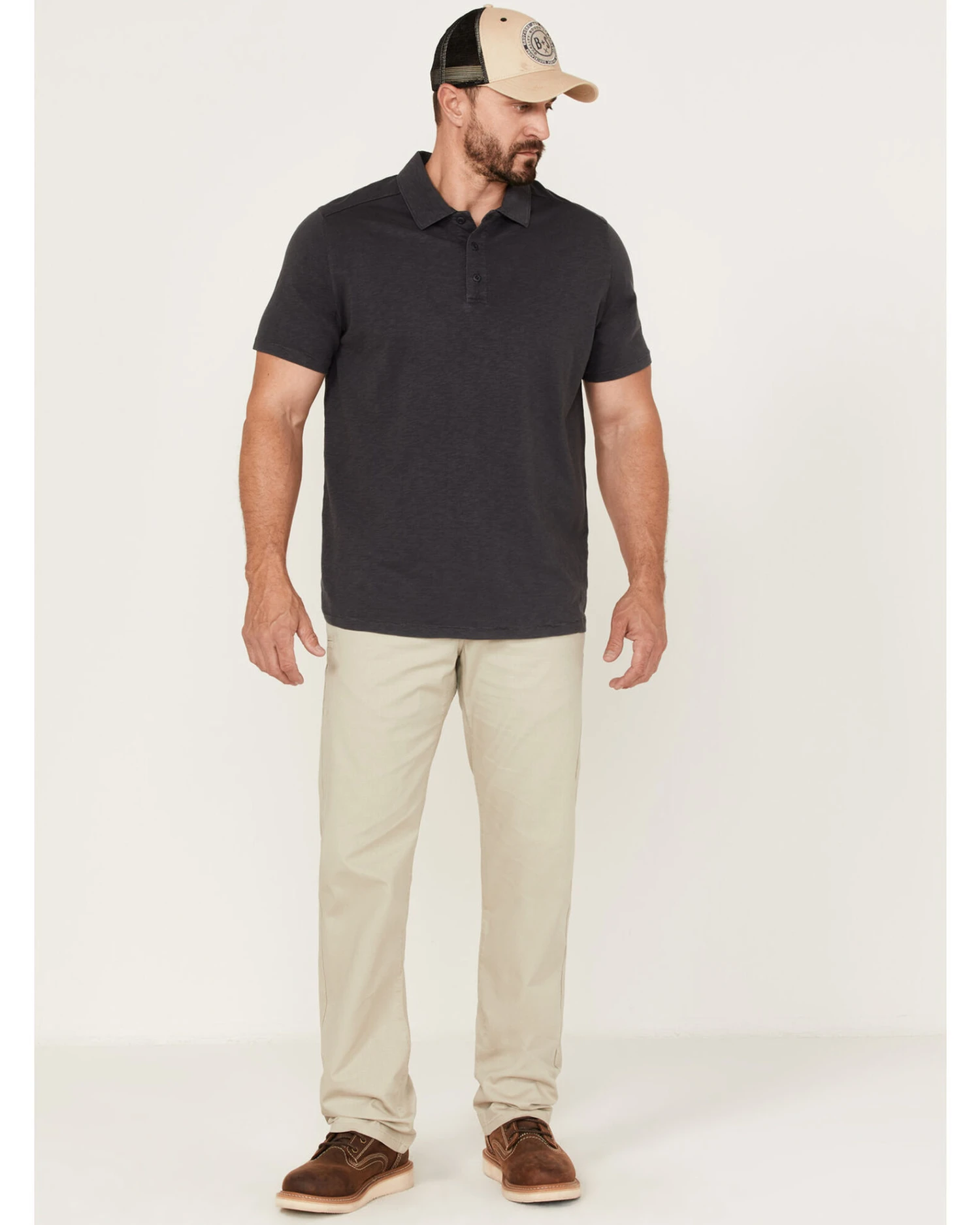 Brothers & Sons Men's Weathered Ripstop Stretch Slim Straight Pants 3 Brothers & Sons Men's Weathered Ripstop Stretch Slim Straight Pants - Image 3