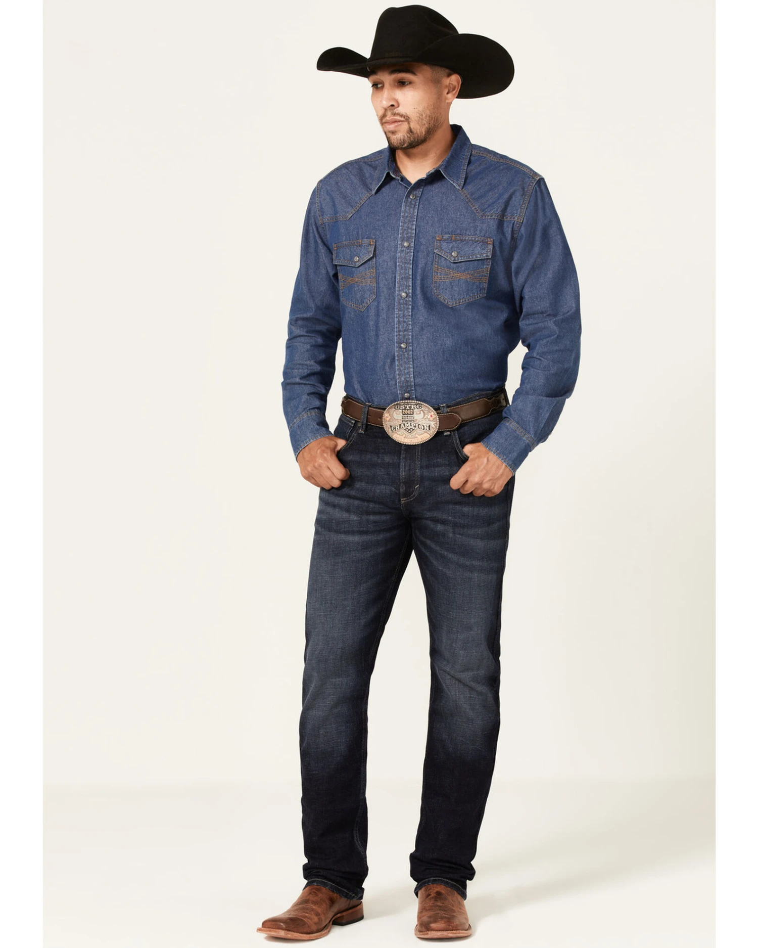 Wrangler 20X Men's Cobalt Dark Wash Stretch Slim Straight Jeans 1 Wrangler 20X Men's Cobalt Dark Wash Stretch Slim Straight Jeans