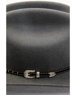 Cody James Men's 3X Smoke Gray Concho Buckle Band Wool Felt Western Hat
