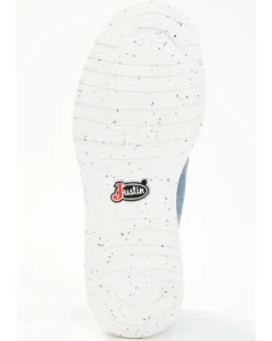 Justin Men's Hazer Denim Casual Hudson Shoes - Moc Toe -Men's Western Denim Store 2000361417 400 P7