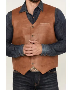 Moonshine Spirit Men's Redhawk Woven Button Down Western Vest -Men's Western Denim Store 2000364464 220 P3