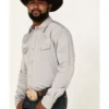 Blue Ranchwear Men's Twill Long Sleeve Snap Western Workshirt