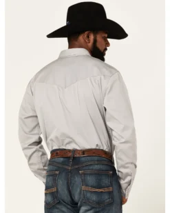 Blue Ranchwear Men's Twill Long Sleeve Snap Western Workshirt -Men's Western Denim Store 2000364890 025 P4