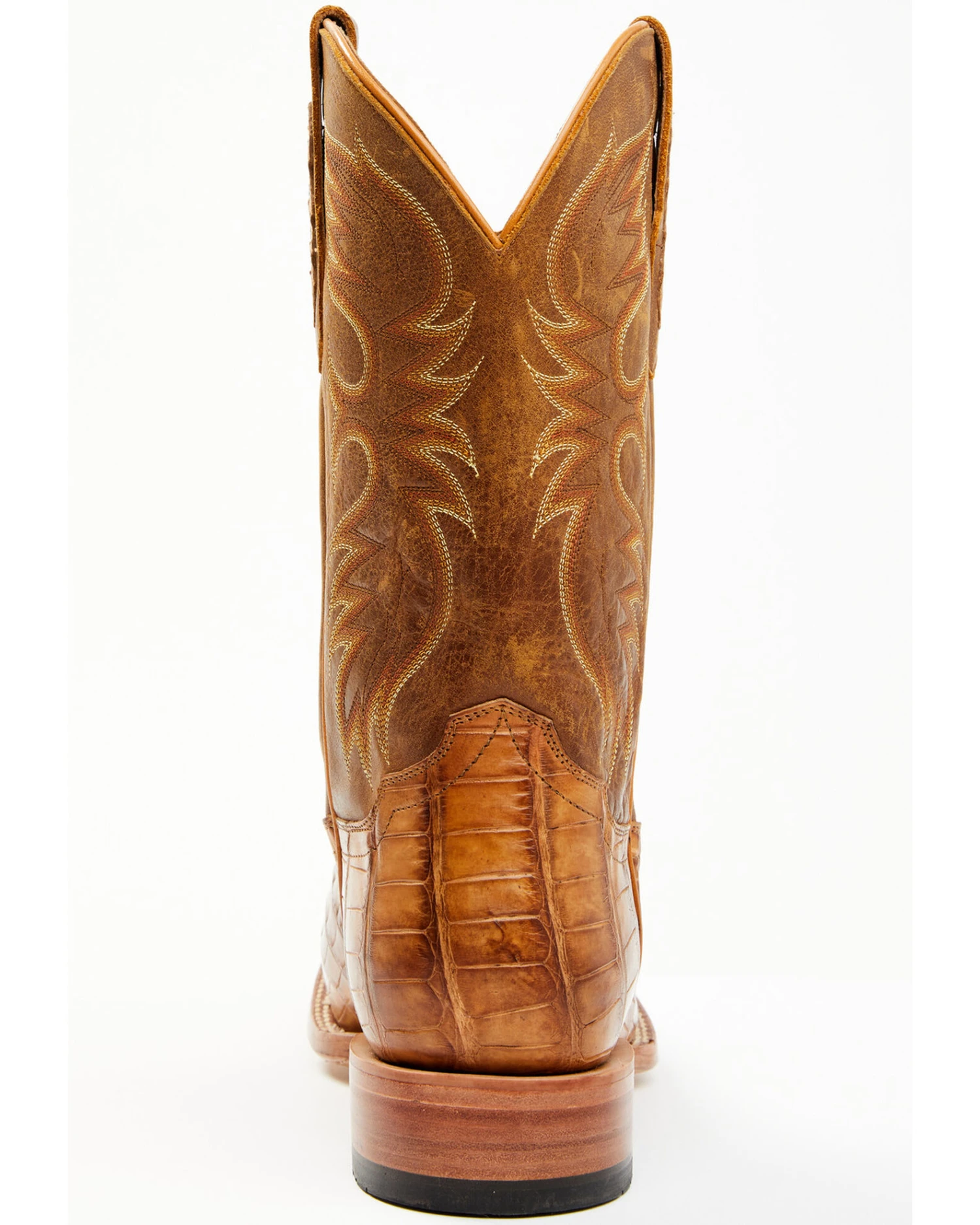 Cody James Men's Caiman Cognac 12" Exotic Western Boots - Broad Square Toe 2 Cody James Men's Caiman Cognac 12" Exotic Western Boots - Broad Square Toe - Image 2