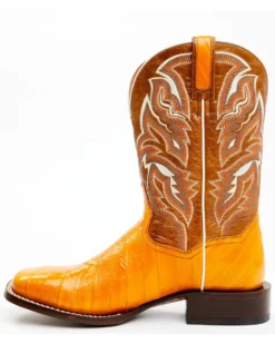 Dan Post Men's Buttercup Eel Exotic Western Boots - Broad Square Toe -Men's Western Denim Store 2000366811 200 P3