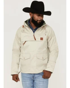 Kimes Ranch Men's Any-Day Sand 1/4 Zip Front Hooded Pullover -Men's Western Denim Store 2000367382 295 P1