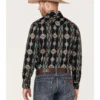 Rock & Roll Denim Men's Vertical Southwestern Print Long Sleeve Snap Western Shirt