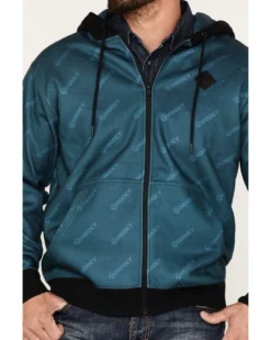 Hooey Men's Butte Monogram Logo Full-Zip Hooded Jacket -Men's Western Denim Store 2000370574 442 P3