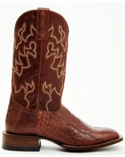 Cody James Men's Brandy Ostrich Leg Exotic Western Boots - Broad Square Toe -Men's Western Denim Store 2000371854 600 P2
