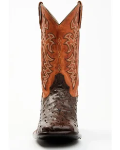 Cody James Men's Sienna Genuine Ostrich Exotic Western Boots - Broad Square Toe -Men's Western Denim Store 2000371861 200 P4
