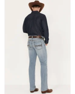 RANK 45 Men's Pistol Light Wash Stretch Slim Straight Performance Jeans -Men's Western Denim Store 2000373306 412 P3