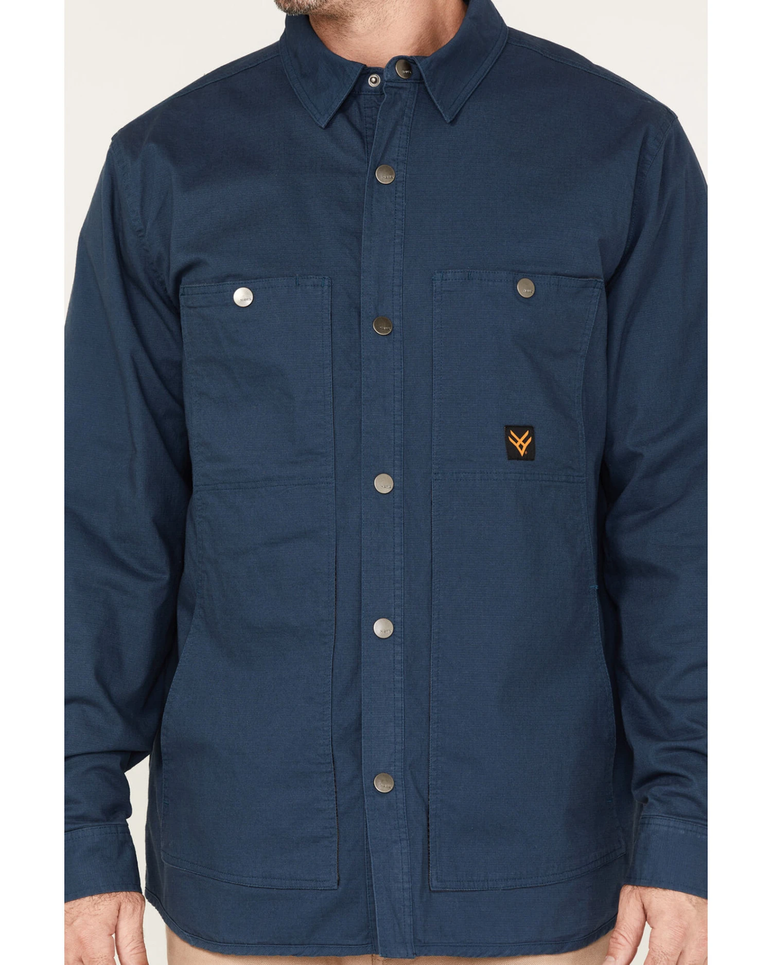 Hawx Men's Weathered Ripstop Snap Shirt Jacket 1 Hawx Men's Weathered Ripstop Snap Shirt Jacket