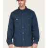 Hawx Men's Weathered Ripstop Snap Shirt Jacket - Big & Tall