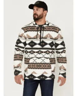 Powder River Outfitters Men's 1/4 Zip Southwestern Print Hooded Sweatshirt 6 Powder River Outfitters Men's 1/4 Zip Southwestern Print Hooded Sweatshirt -Men's Western Denim Store 2000376230 101 P1