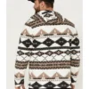 Powder River Outfitters Men's 1/4 Zip Southwestern Print Hooded Sweatshirt
