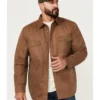 Dakota Grizzly Men's Blaize Microsuede Lined Long Sleeve Western Snap Shirt
