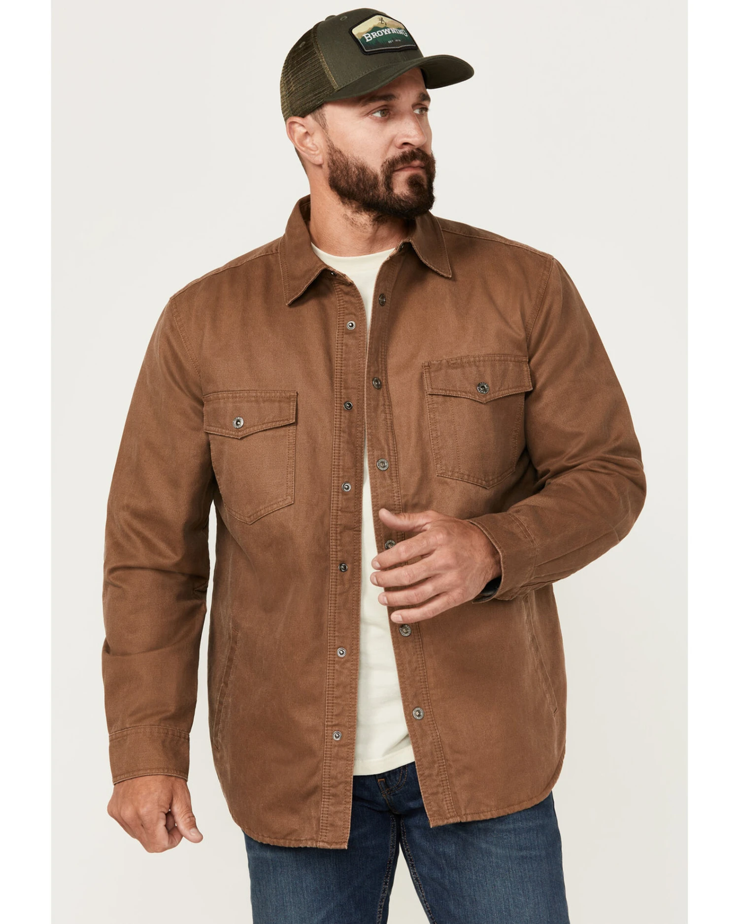 Dakota Grizzly Men's Blaize Microsuede Lined Long Sleeve Western Snap Shirt 1 Dakota Grizzly Men's Blaize Microsuede Lined Long Sleeve Western Snap Shirt