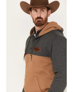 Kimes Ranch Men's Ogden 1/4 Button Hooded Pullover