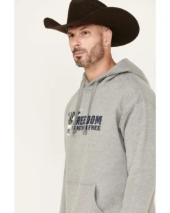 Cowboy Hardware Men's Freedom Is Never Free Graphic Hooded Sweatshirt 6 Cowboy Hardware Men's Freedom Is Never Free Graphic Hooded Sweatshirt -Men's Western Denim Store 2000378839 020 P2