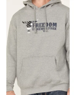 Cowboy Hardware Men's Freedom Is Never Free Graphic Hooded Sweatshirt 7 Cowboy Hardware Men's Freedom Is Never Free Graphic Hooded Sweatshirt -Men's Western Denim Store 2000378839 020 P3