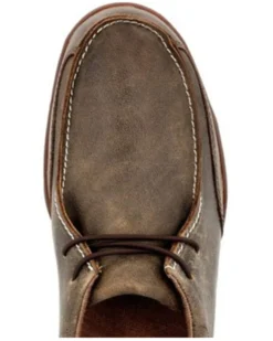 Georgia Boot Men's Cedar Falls Wallabe Lace-Up Shoe - Moc Toe -Men's Western Denim Store 2000379133 200 P6