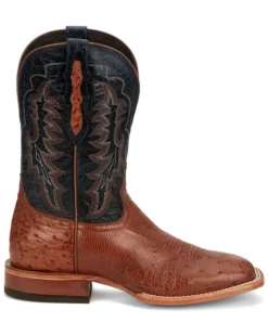 Tony Lama Men's Murillo Smooth Ostrich Western Boots - Broad Square Toe -Men's Western Denim Store 2000379337 235 P2