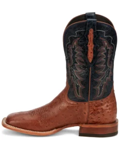 Tony Lama Men's Murillo Smooth Ostrich Western Boots - Broad Square Toe -Men's Western Denim Store 2000379337 235 P3