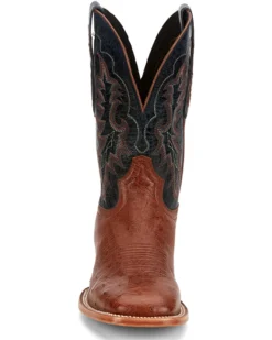 Tony Lama Men's Murillo Smooth Ostrich Western Boots - Broad Square Toe -Men's Western Denim Store 2000379337 235 P4