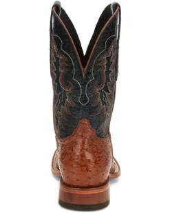 Tony Lama Men's Murillo Smooth Ostrich Western Boots - Broad Square Toe