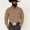Blue Ranchwear Men's Gingham Work Western Snap Shirt
