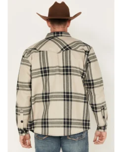 Cody James Men's Tavern Large Plaid Bonded Long Sleeve Button Down Flannel Jacket -Men's Western Denim Store 2000380583 110 P4