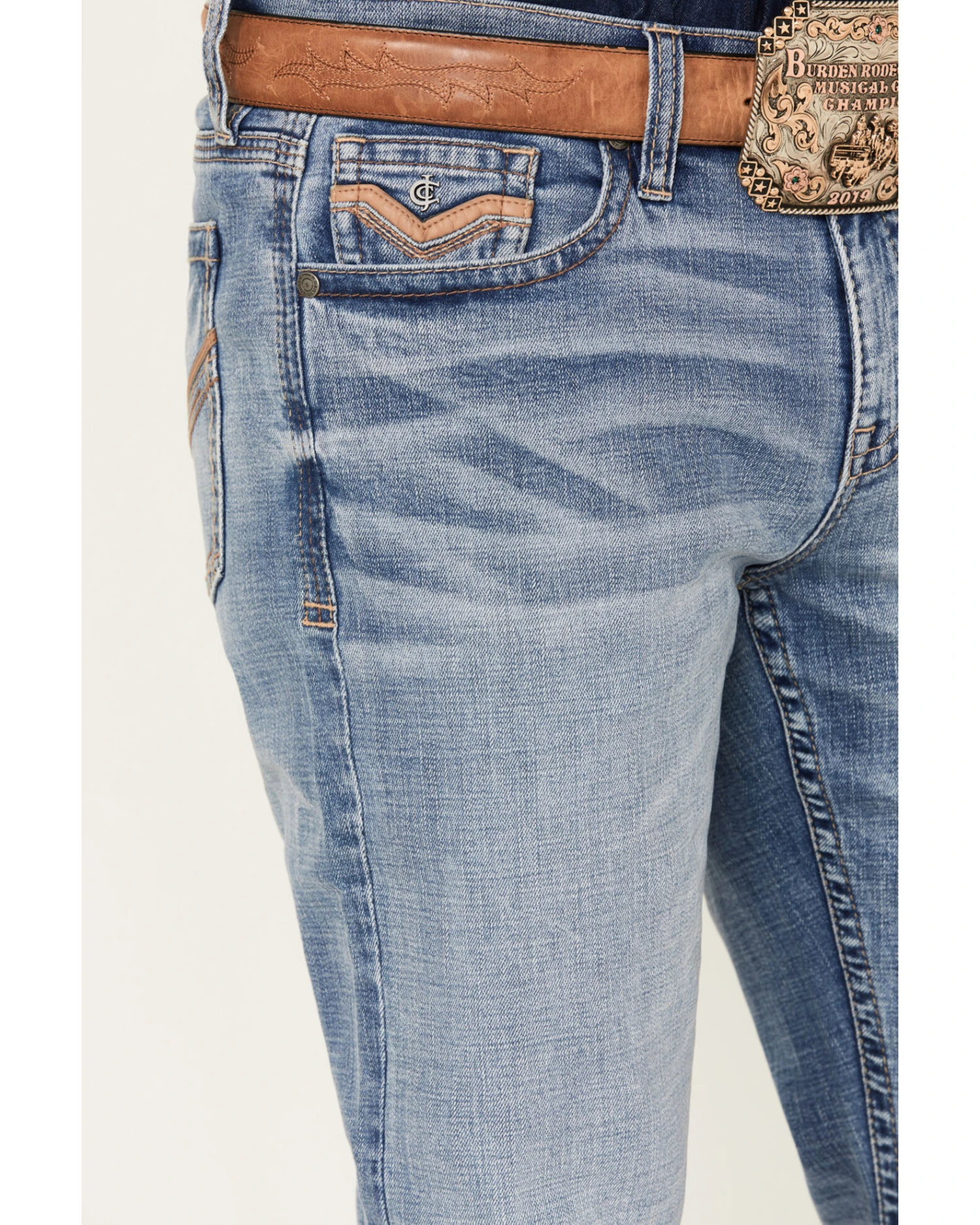 Cody James Men's Dodge City Light Wash Relaxed Boot Stretch Denim Jeans 1 Cody James Men's Dodge City Light Wash Relaxed Boot Stretch Denim Jeans