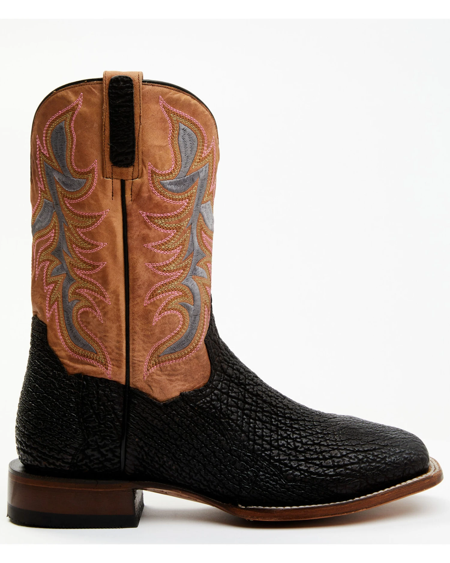 Dan Post Men's Exotic Shark Western Boots - Broad Square Toe 1 Dan Post Men's Exotic Shark Western Boots - Broad Square Toe