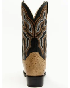Dan Post Men's Exotic Full Quill Ostrich Western Boots - Medium Toe -Men's Western Denim Store 2000381796 100 P5