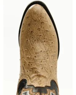 Dan Post Men's Exotic Full Quill Ostrich Western Boots - Medium Toe -Men's Western Denim Store 2000381796 100 P6